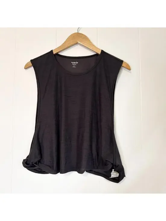 Old Navy Active Workout Gray Sleeveless Breathable Muscle Tank Women's Large - Picture 1 of 5